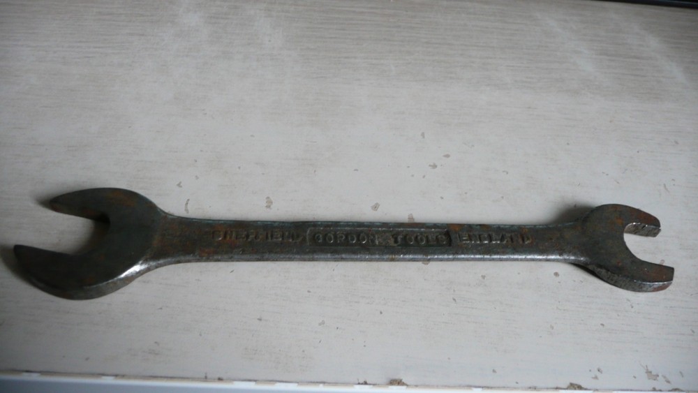 GORDON TOOLS SHEFFIELD OPEN ENDED SPANNER 5/8" AF & 9/16" AF