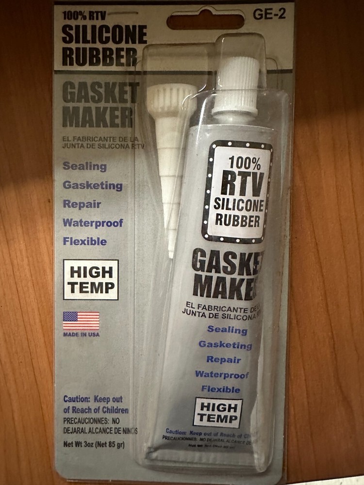 100% RTV silicone rubber gasket maker