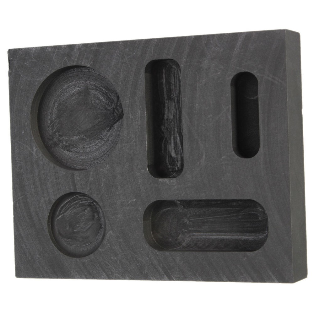 Graphite Ingot Melting Casting Refining Scrap Combo Mold For Gold Bar Round Coin