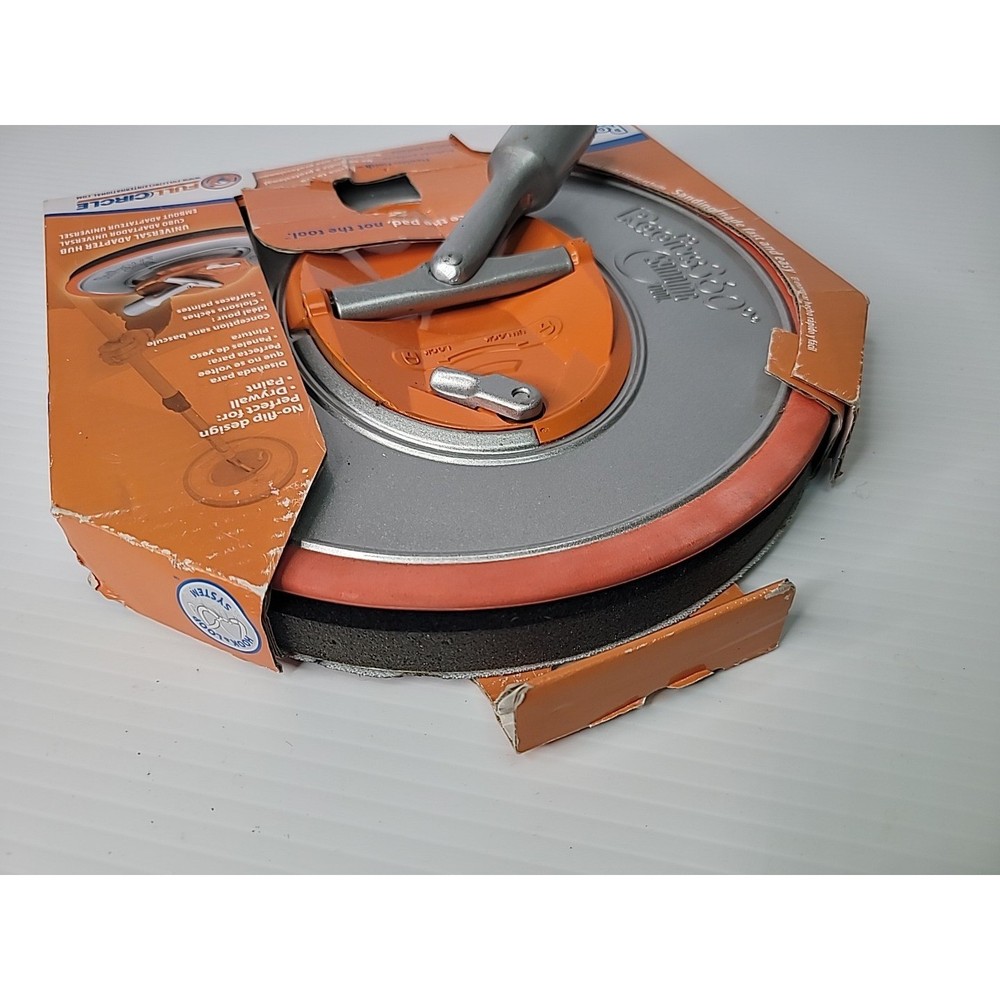 Radius360 Full Circle Drywall Sanding Tool 9" Round Head Hook & Loop Backer NEW