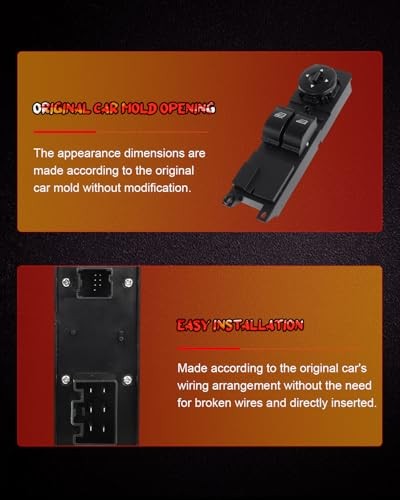 Master Power Window Switch Front Left Driver Side Fit 2012-2018 for Ford