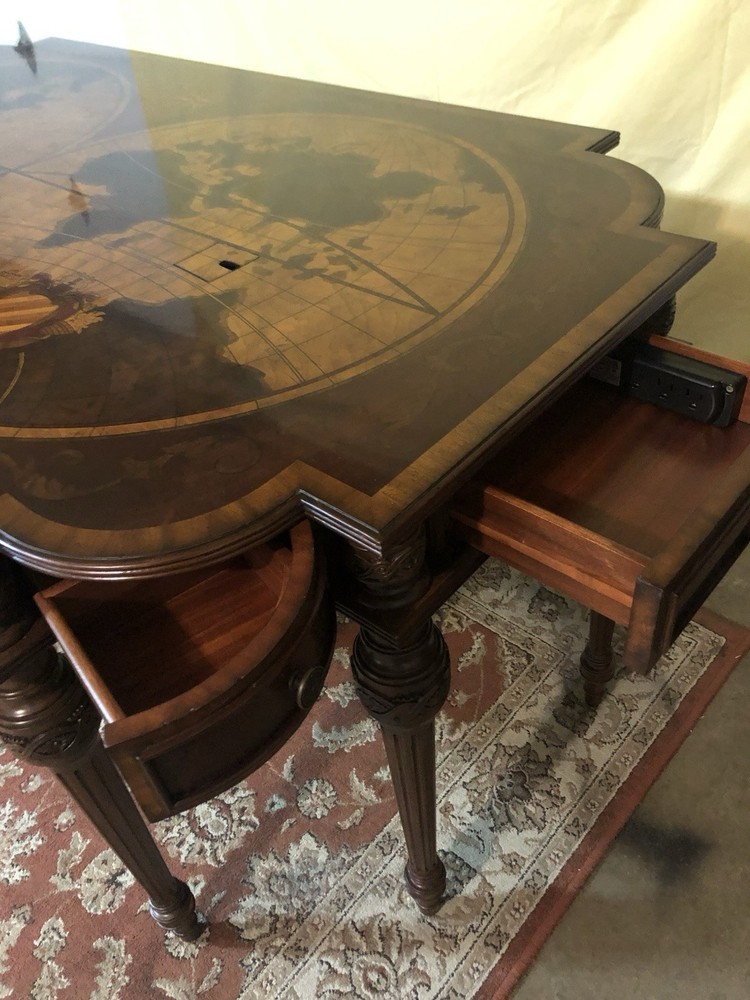 World Map 8 Legged Mainland- Smith Writing Desk