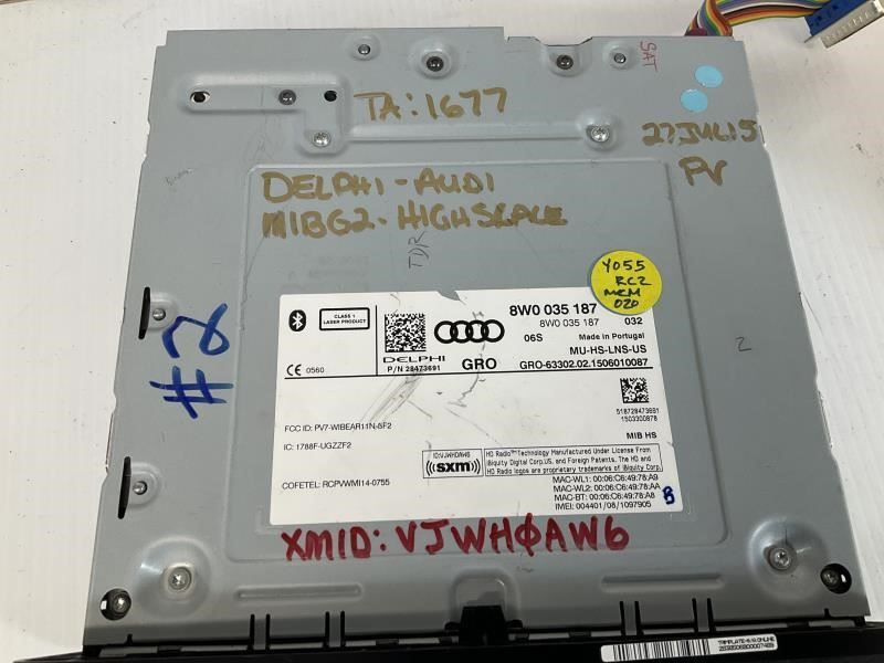 17-19 Audi Q5 Dash Multimedia Interface CD Charger Module S