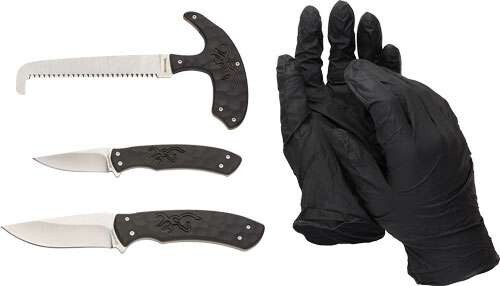 Browning Primal 4 Piece Processing Set 8Cr13MoV Stainless Steel Blades DEER ELK