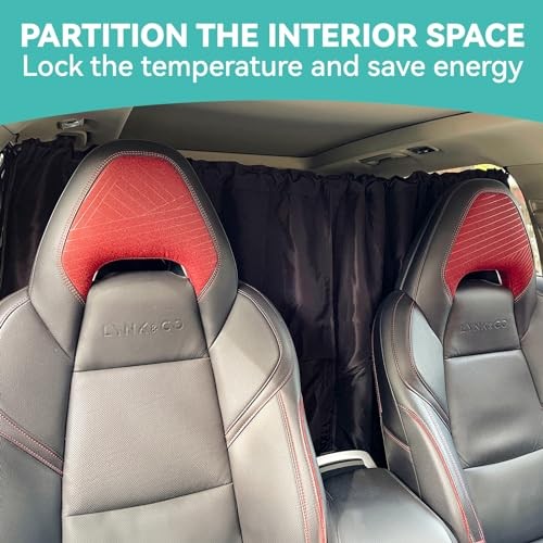4 Pcs Lager Double Layer Thickened Car Curtains Set, 98% Light Large 4 PCS