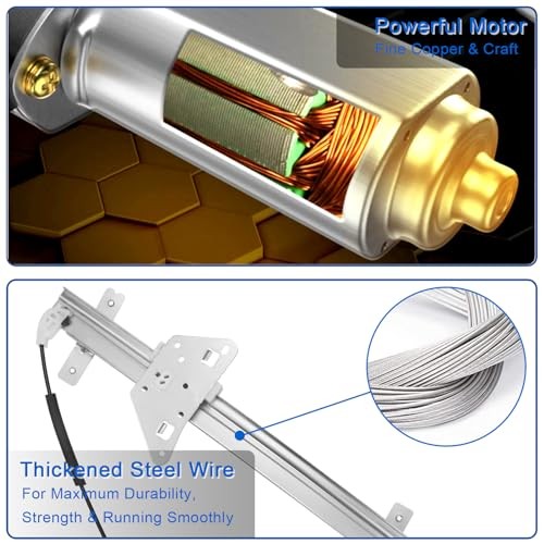 Power Window Regulator with Motor Compatible with Rear Right Passenger Side