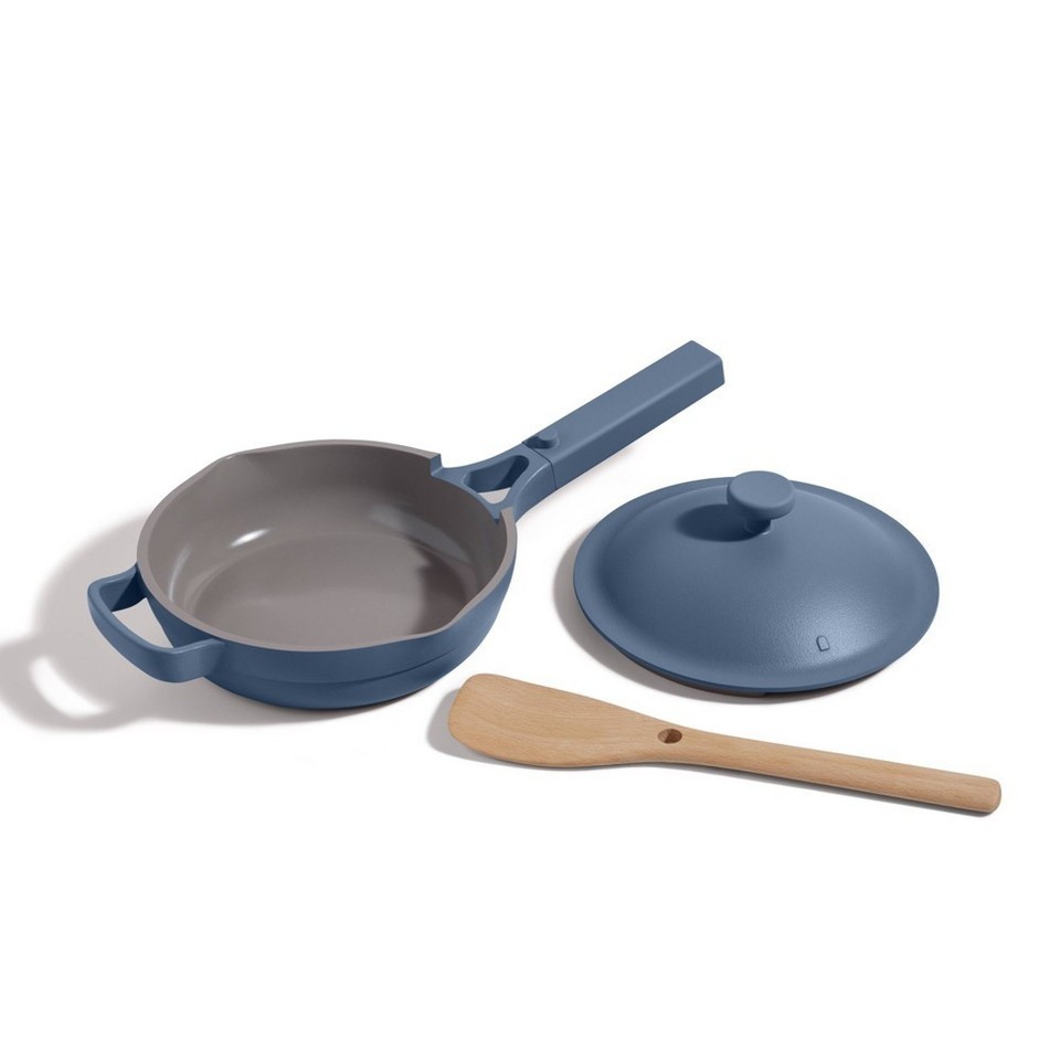 Our Place 8.5" Ceramic Nonstick Mini Always Pan Blue Salt: Stainless Steel