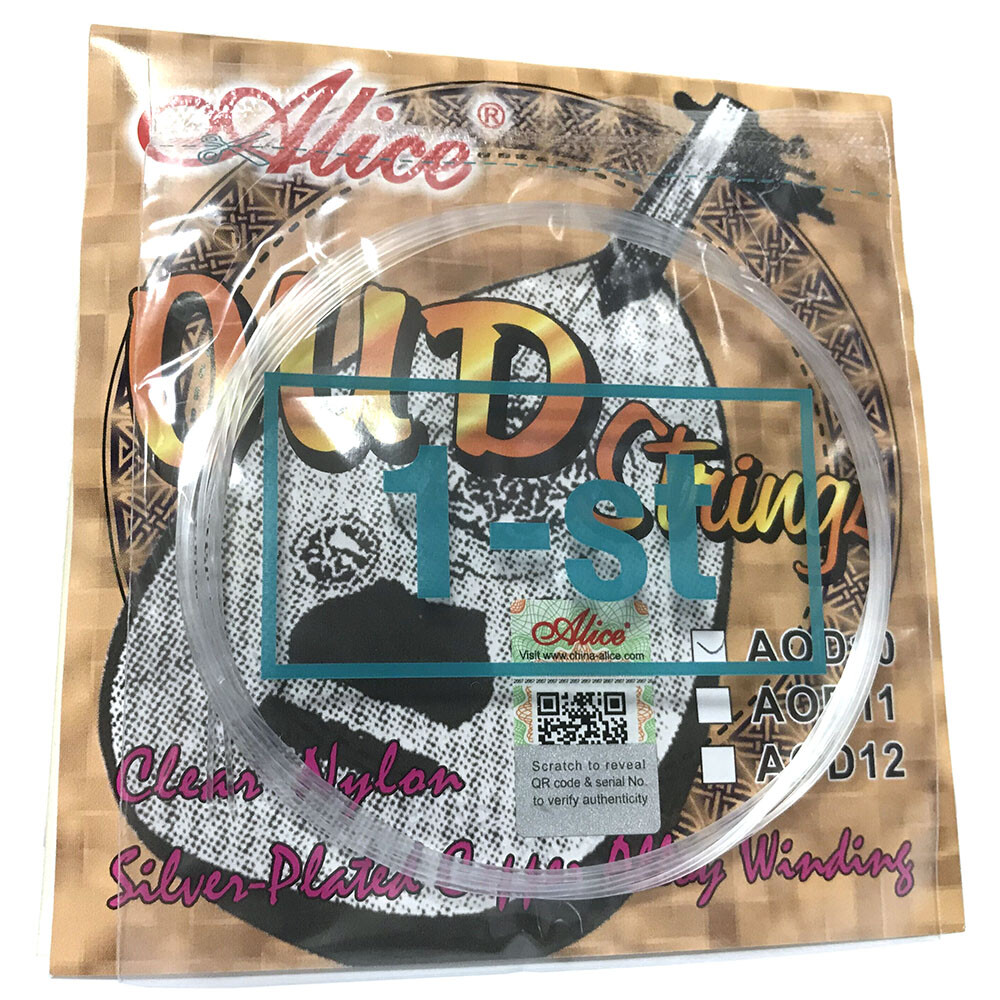 10 Sets AOD10 Strings for 10-string OUD Clear Nylon Silver Plated Copper Alloy