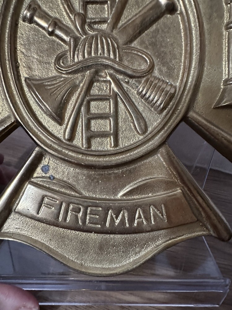 Brass Fireman’s Logo, Hangable