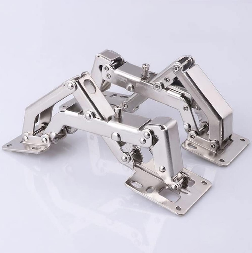 2 Pack 175 Degree Hidden Hinges Frameless Cabinet Hinges Hydraulically Adjust...