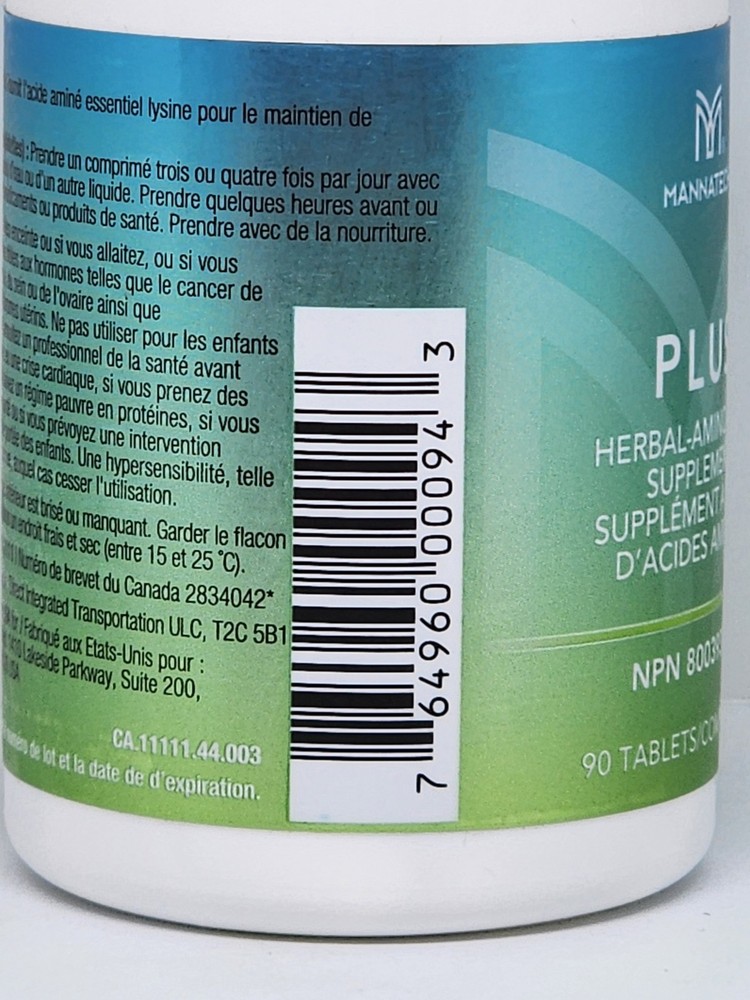 Mannatech Plus Herbal Amino Acids Immune Support Supplement 90 Caplets New