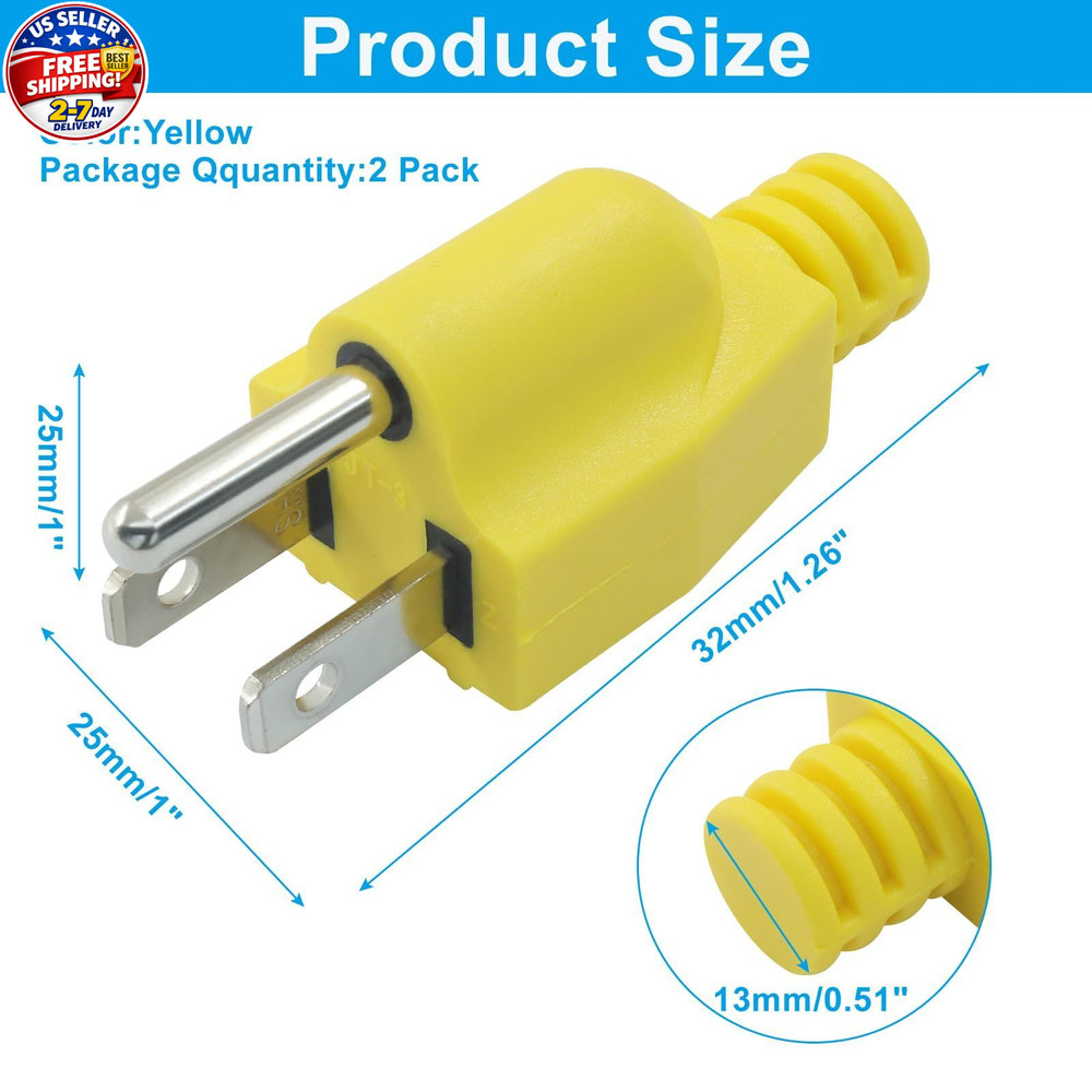 Neutral Ground Bonding Plug, 2Packs for Floating Neutral Systems with Surge Prot