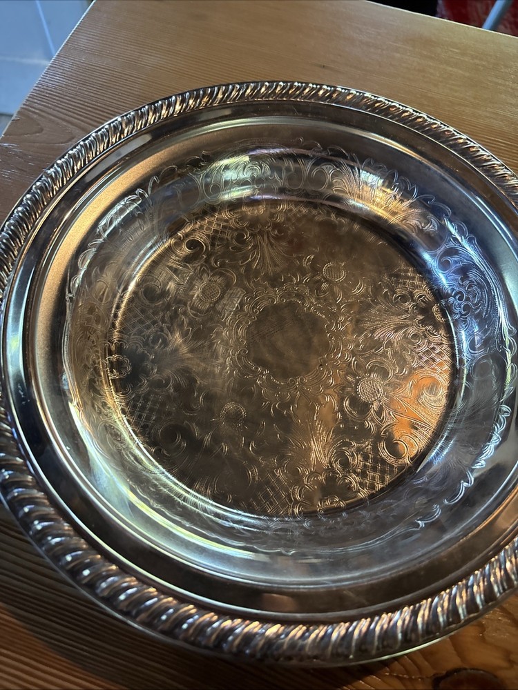 Silver Plated Serving Dishe 11.75” x1.5”