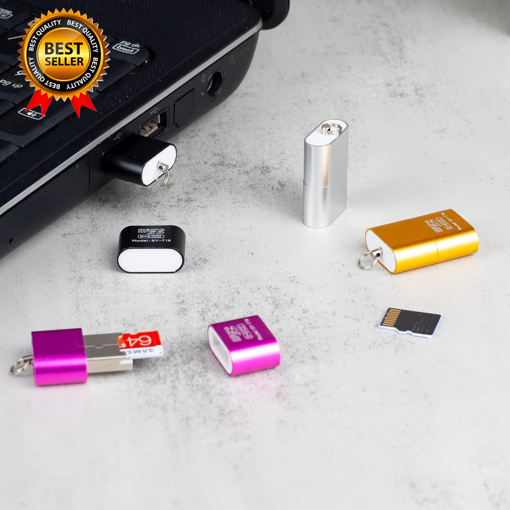 [3 Pack] Card Reader for Android,Micro SD Card to USB Adapter TF Card Reader