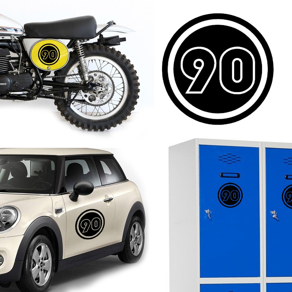 Number 90, Sticker Vinyl Version v02
