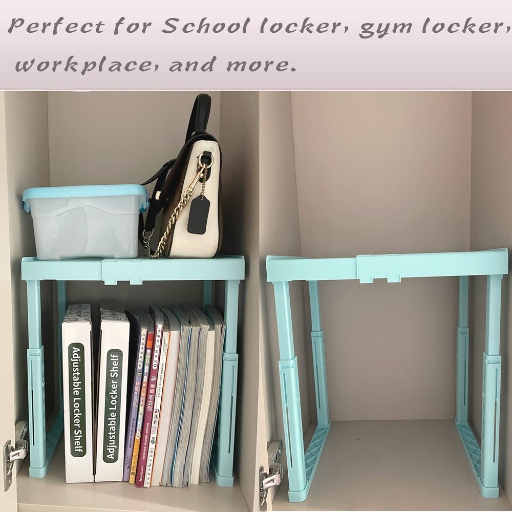 Adjustable Locker Shelf for School, Height and Width Adjustable Locker Organi...