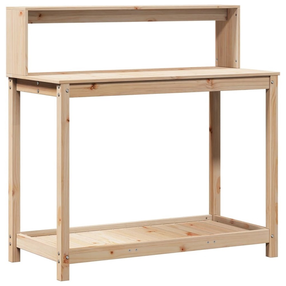 Potting Table Natural Pine Solid pine wood Large Potting Table