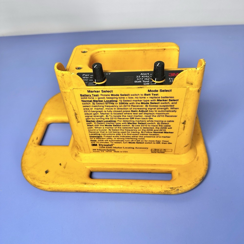 3M Dynatel 2206 EMS Marker Locator Accessory Tested Working