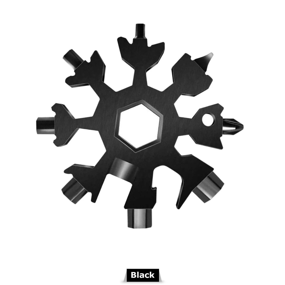 18-in-1 multi-function tool kit- Allen Wrench. Phillips, Flat head-SNOWFLAKE