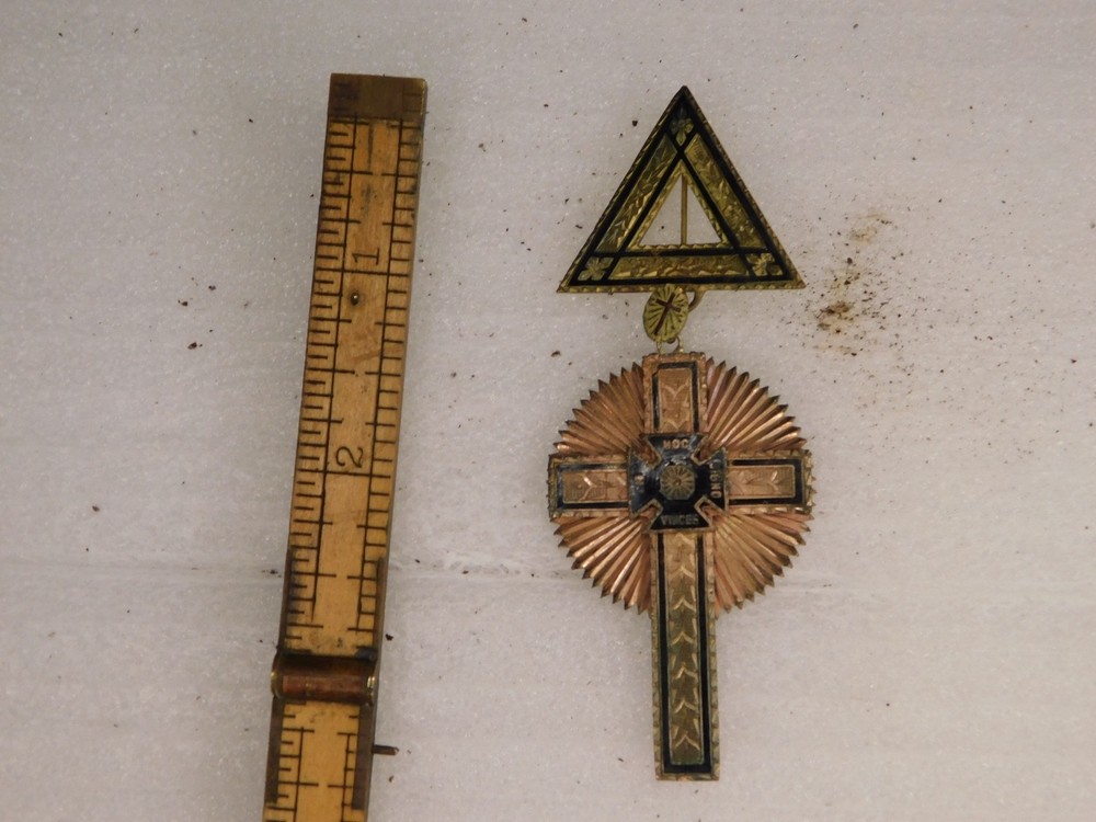 Old 1955 Knights Templar Fraternal Superior Commandery Medal