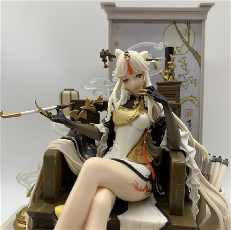 Anime Genshin Impact Ningguang Cosplay PVC 27cm Figure Model Statue Toy Gift