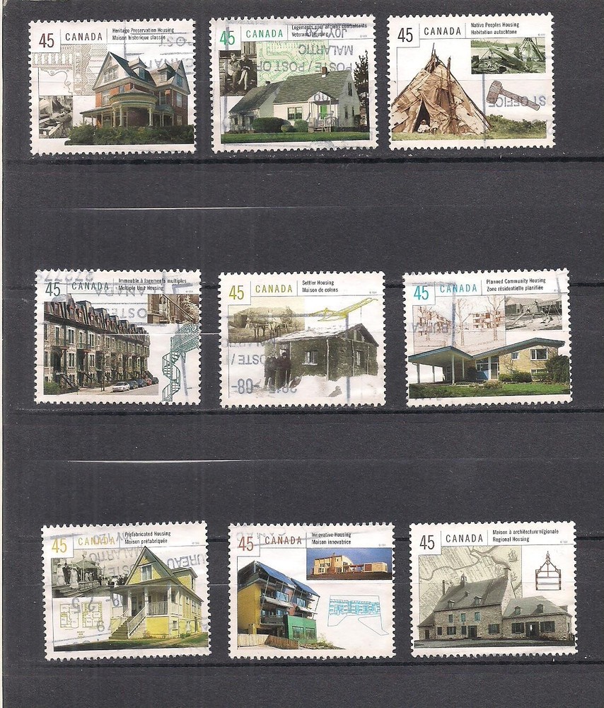 Canada #1755a-i used set