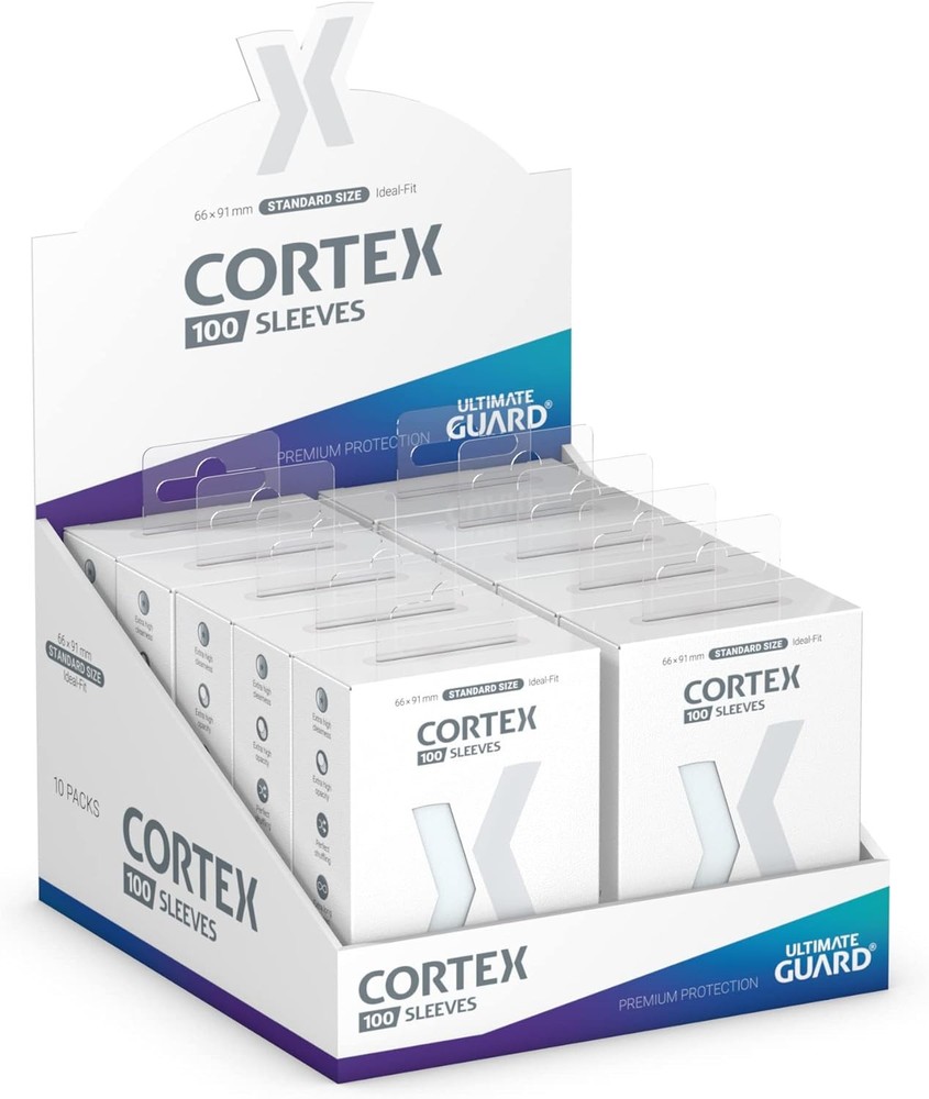 Cortex Sleeves Standard Size Transparent (100) Standard Glossy Transparent