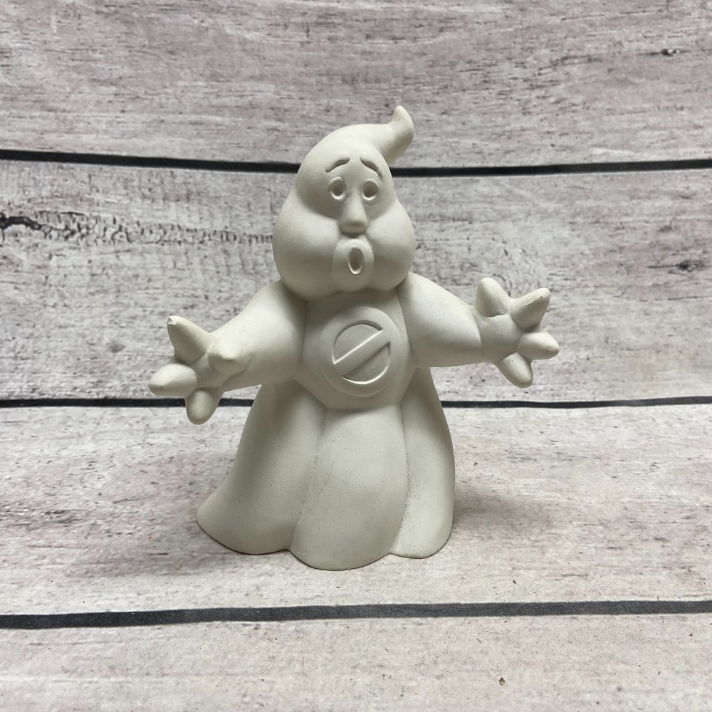 Unbranded Ghostbusters Slimer Ghost Ceramic Bisque Unpainted Figurine