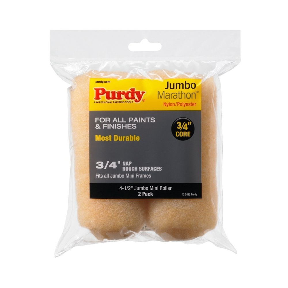 Purdy 2-Pack Mini Roller Replacements - 4-1/2" Cover 3/4 inch