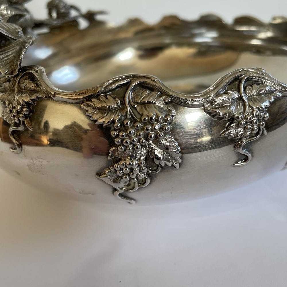 Antique E.G. Webster Silver Plate Squirrel Nut Dish