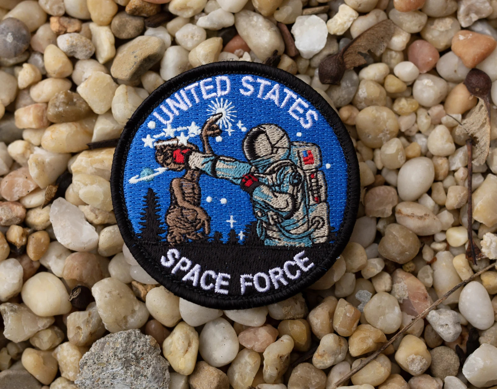 E.T. Getting Clocked, US Space Force punching E.T. Patch