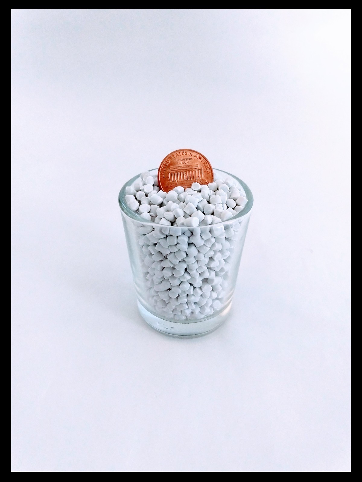 19 lbs Plastic Poly Pellets Cornhole Bags Weighted Blankets Heavy White