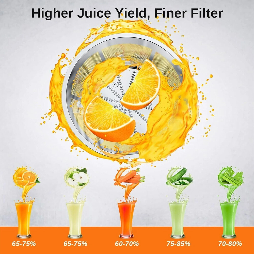 800W Electric Juicer Fruit Vegetable Blender Juice Extractor Citrus Machine New