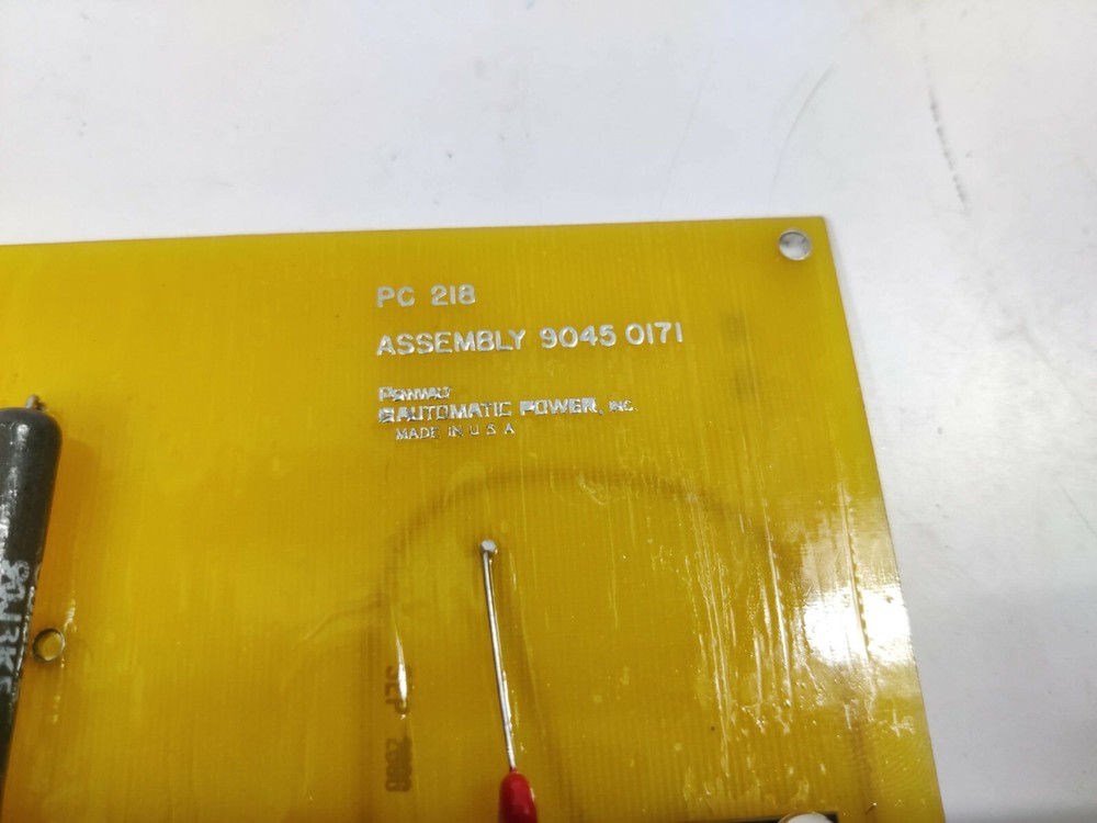 Pennwalt Automatic Power PC 218 PCB Assembly 9045 0171