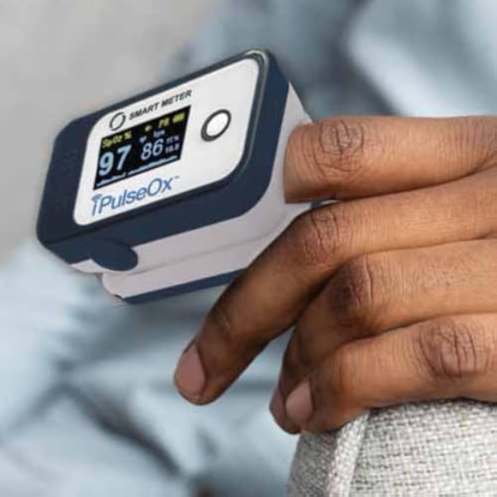 iPulseOx Fingertip Cellular Connected Check Pulse Oxygen Oximeter Smart Meter