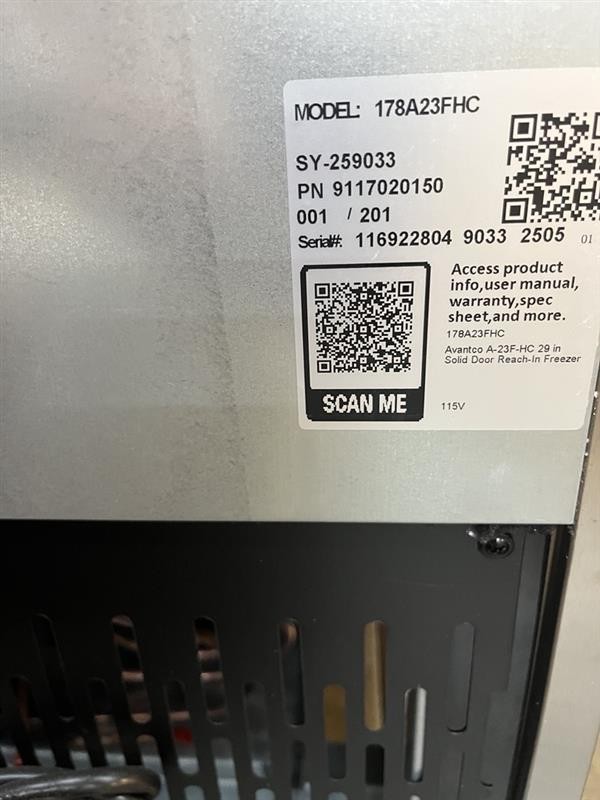 Avantco Freezer