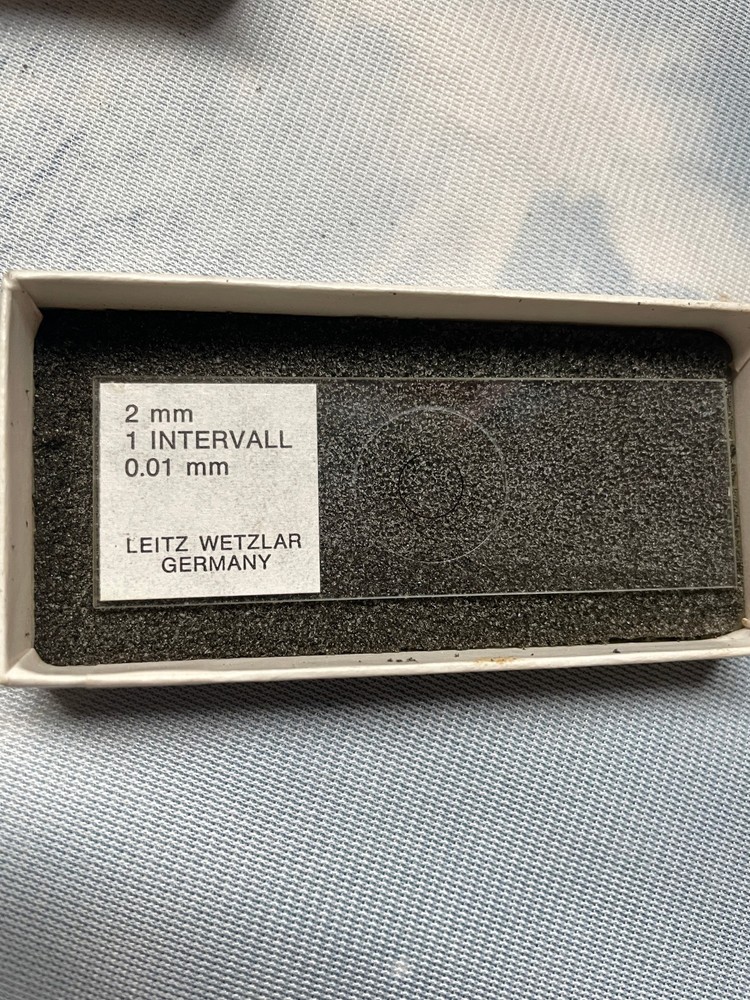 Leitz microscope accessories - micrometer 0.01mm High quality original packaging