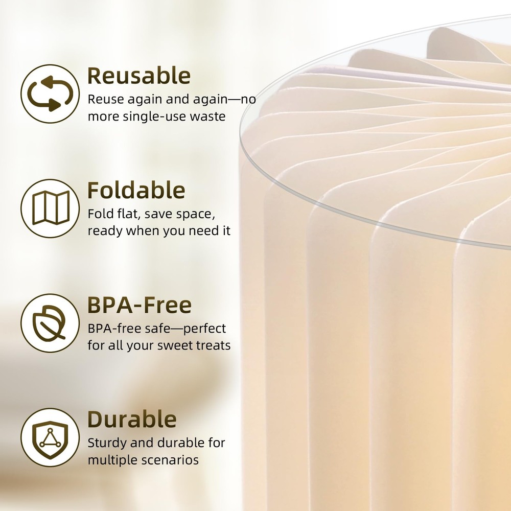 6 Pack Buffet Risers, Acrylic Food Risers for Buffet Table, White Risers for ...