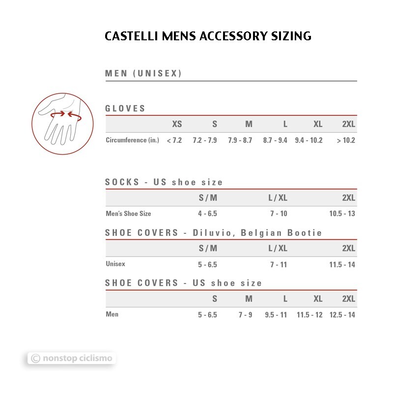 Castelli GREGGE 15 Wool Socks : SILVER GREY/DARK GREY - One Pair