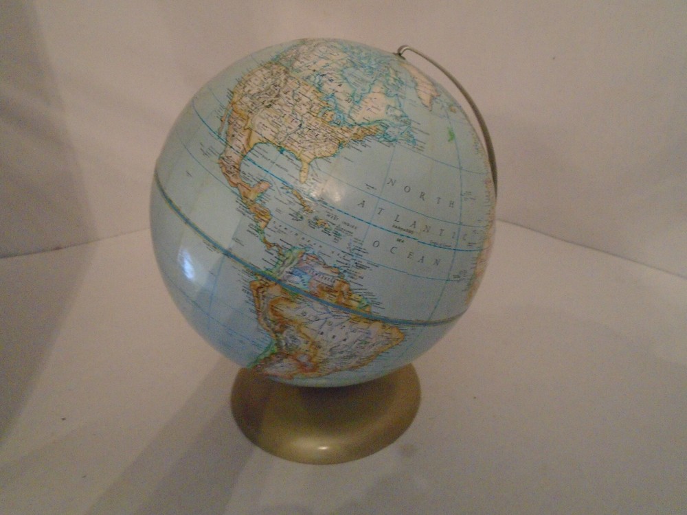 Rand McNally Globe Political Globe 12" Rotating Raised Relief