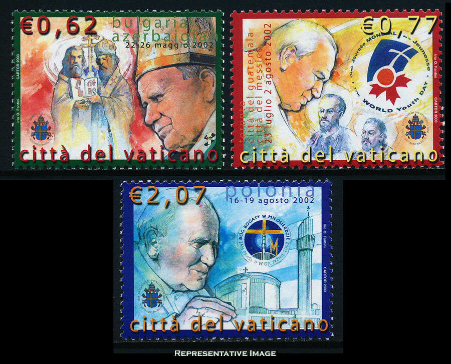 Vatican City Scott 1253-1255 Mint never hinged.