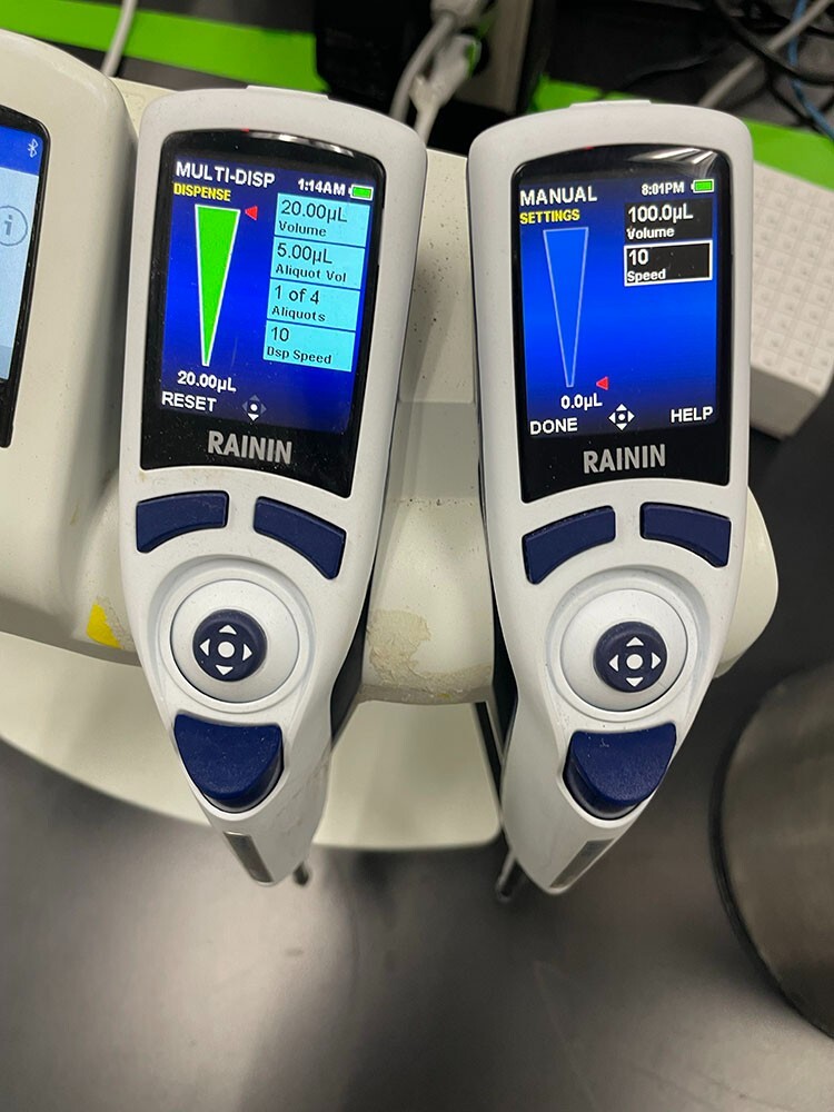 Rainin E4 XLS LTS Electronic Pipette Set with Smart Stand Low Range