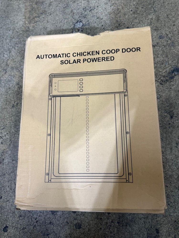 NyPots Automatic Chicken Coop Door Solar Powered LCD Display w/ Timer & Sensor