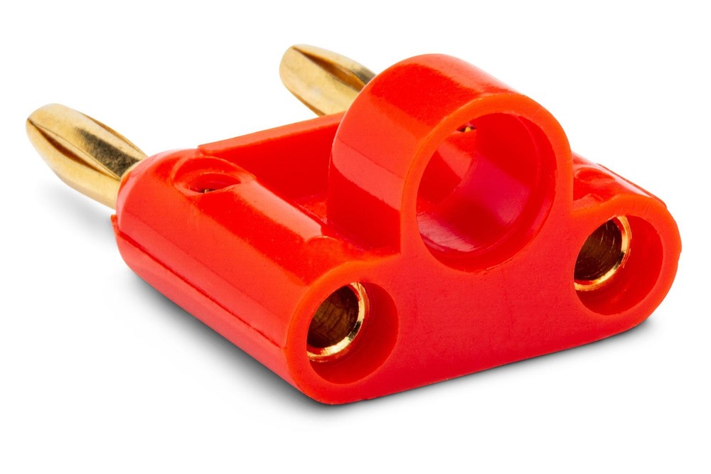 Connector Dual Banana Red