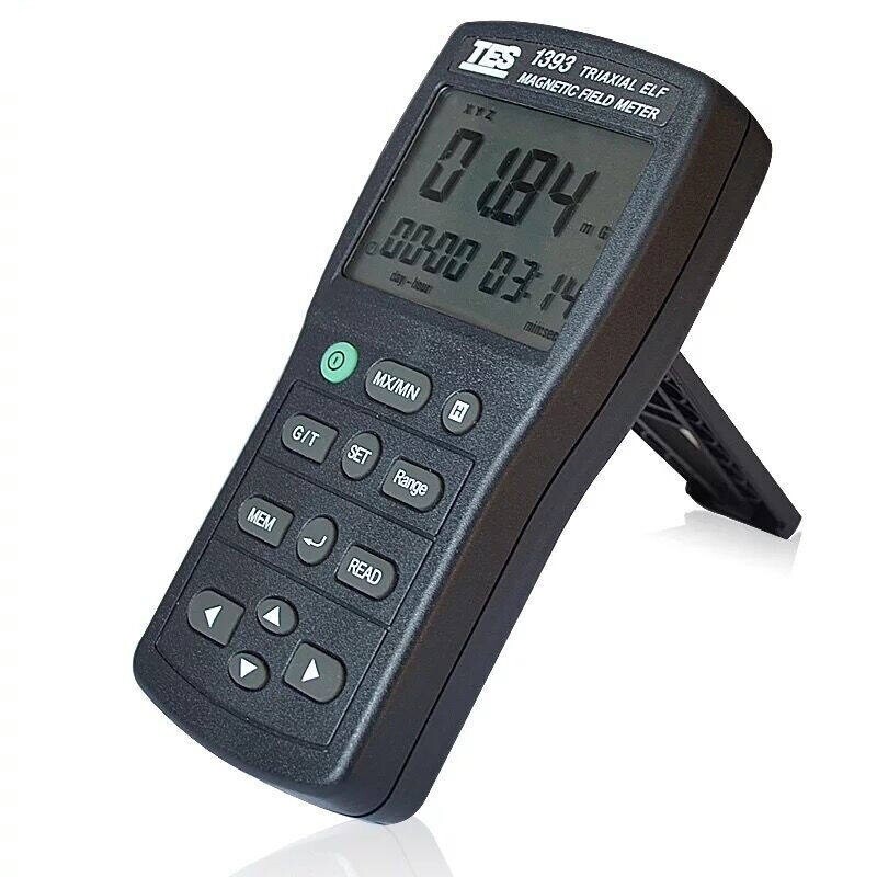 TES-1393 Triaxial Tester Electro Magnetic Field Meter Data Hold Function #