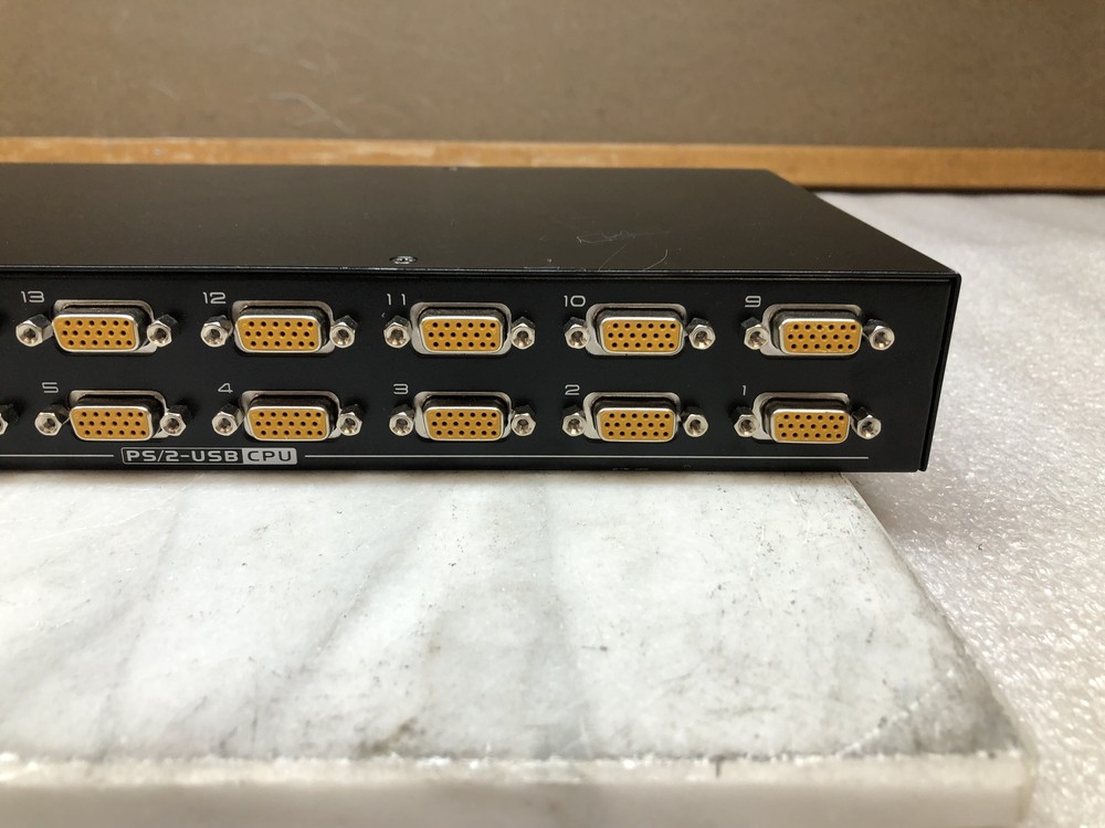 ATEN Master Viewmax CS1316 PS/2-USB KVM 16 Port Switch RESET / TESTED
