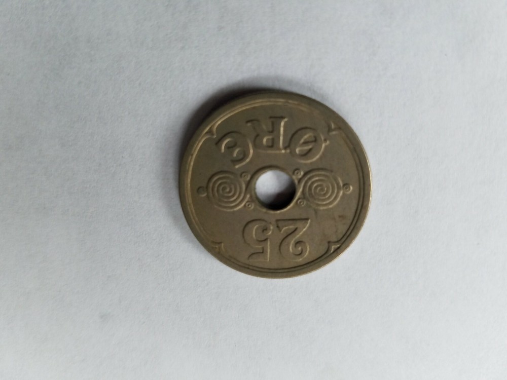 1939 DENMARK 25 Ore Coin Circulated