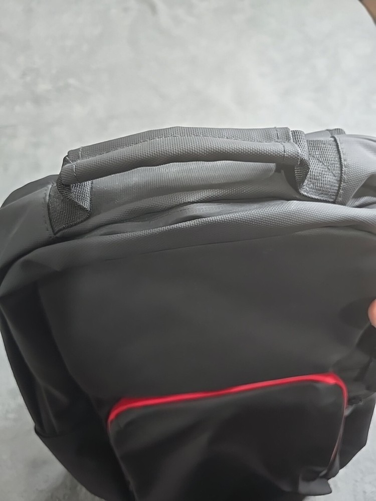 Adobe Summit DTN Tech Backpack Black Red Adjustable Straps Water Resistant