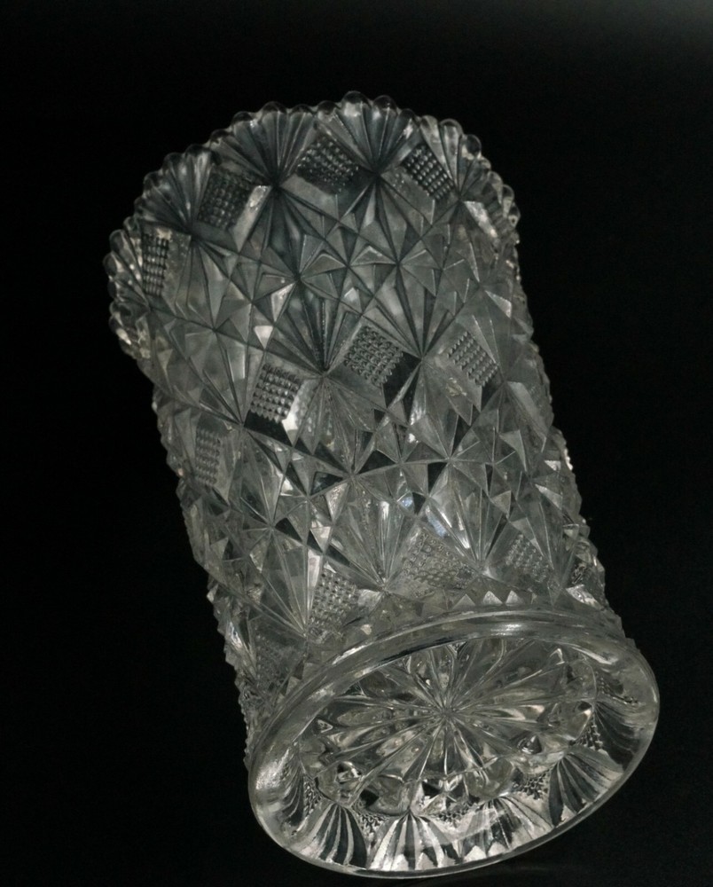 Vintage Crystal Vase 6" H