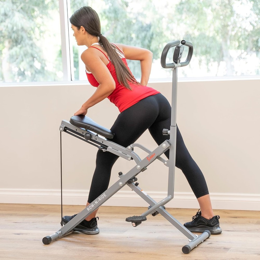 LCD Display Foldable Squat Trainer with Adjustable Bands - Home Fitness Solution